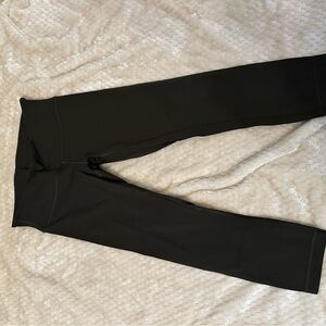 Lululemon Athletica Dark Olive Green Capri Leggings